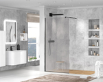 Душевая перегородка Cezares LIBERTA-L-1-80-GR-NERO