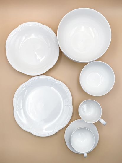 Блюдо овальное 25,5х17,5 см. набор 4 шт. "White Ornaments"