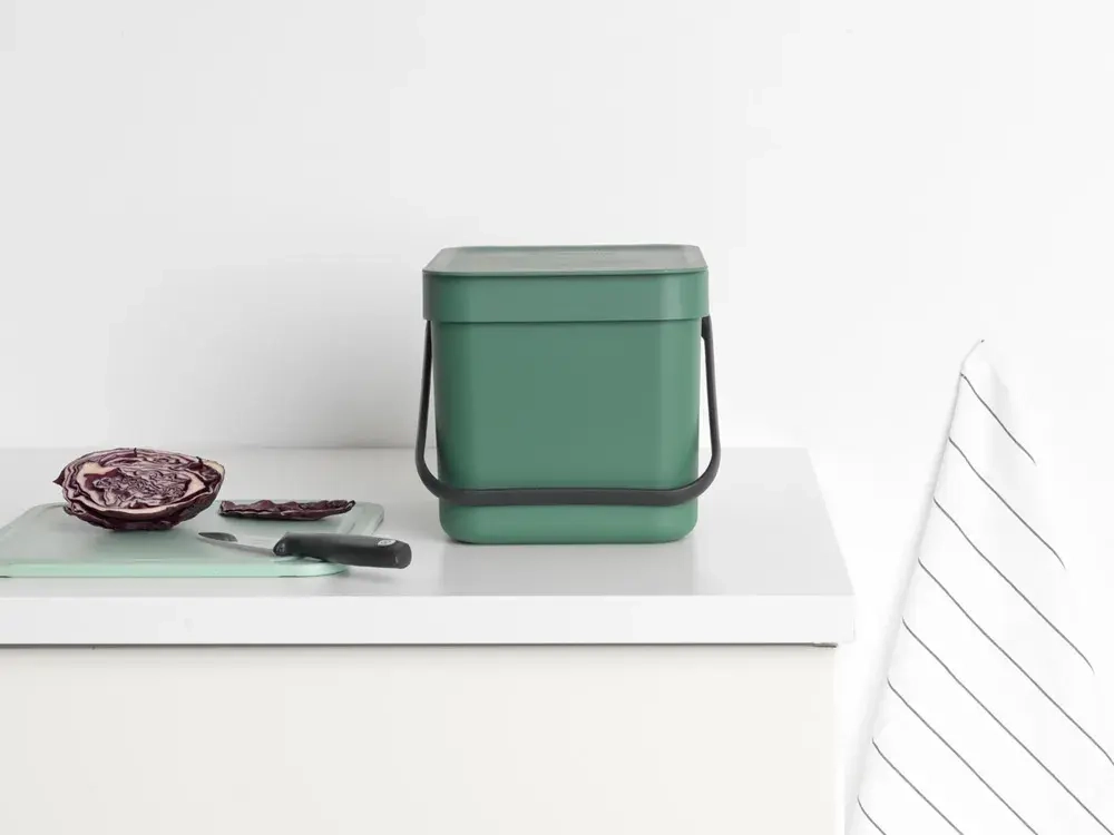 Brabantia Контейнер для мусора Sort & Go 6л зеленый