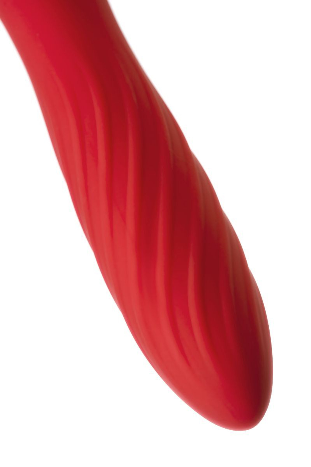 Красно-черный двусторонний вибромассажер Black&Red - 21 см. (Цвет: красный с черным)