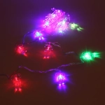 Гирлянда для дома 4,0 м 20 ламп LED с насадками КОНФЕТКИ, прозрач.пров., авторежим.,IP-20 RG/RB (возможность соединения)