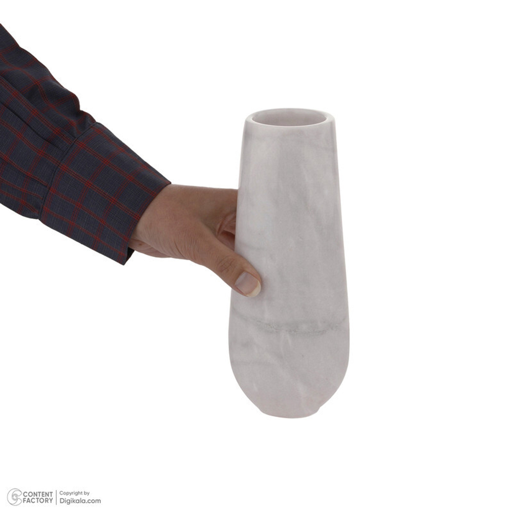 Ваза ручной работы из натурального камня Azna Crystal White Marble персидский шелковый мрамор 5-2 273 Иран