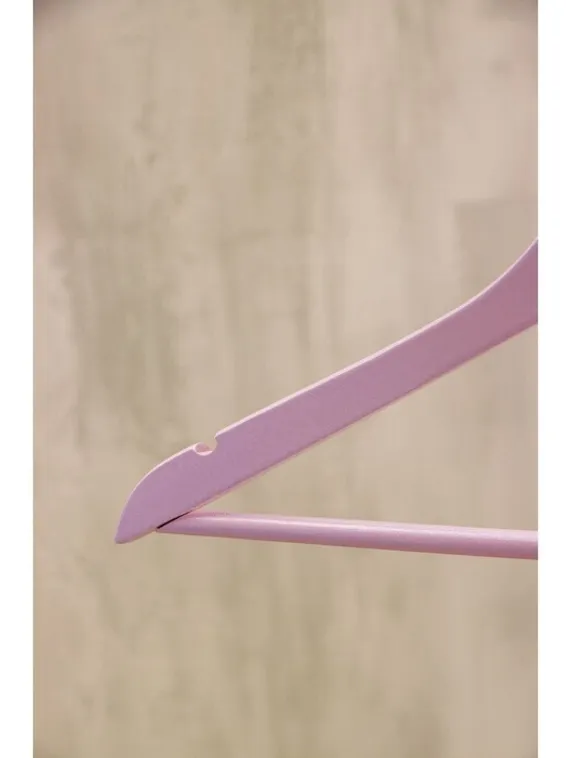 Вешалка деревянная для одежды SAVANNA «Тэри», 44,5×23×1,2 см, цвет сиреневый