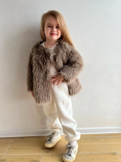 Шуба искусственная демисезонная