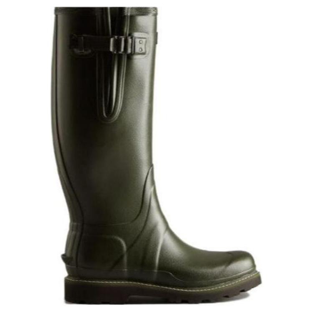 HUNTER Thermal Waterproof Abrasion Resistant Cushioning Rain Boots Men"s Dark Green