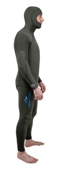 Гидрокостюм AquaTeam Hunter 9 мм ультраспан/открытая пора оливковый