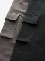 Брюки карго спортивные для мальчика Next M88-627, 2 шт., Черный, Темно-коричневый