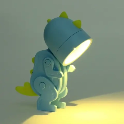 Настольная лампа «Sweet - Динозаврик» LED 5,1*3,6*9,8 см, батарейки AG3 0.2W, Голубой