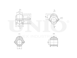 Втулка переднего стабилизатора UNIO RMP-10074