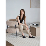 Кресло Bergenson Bjorn HugMe, букле, миндальное молоко