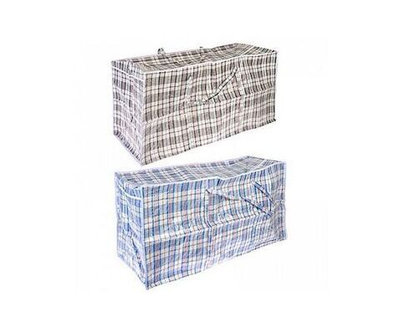 Сумка хозяйственная "Клетка", 100x50x40см, 200 литров, до 15кг, полипропилен, Случайный цвет