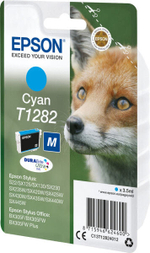 Epson Fox T1282 струйный картридж 1 шт Подлинный Голубой C13T12824022