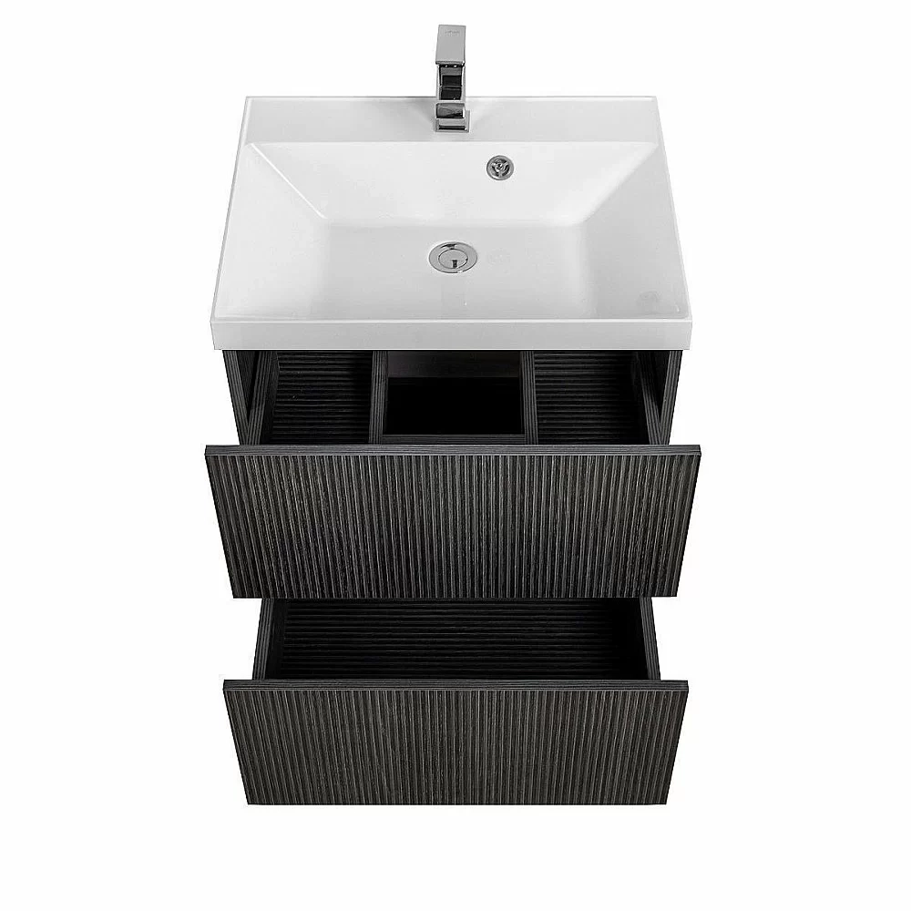 Тумба с раковиной Art&Max AM-Verona-Push-700-2C-SO-KD/AM-LAV-700-MR-FА Kadena Dark