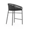 Полубарный стул Yanet черный
