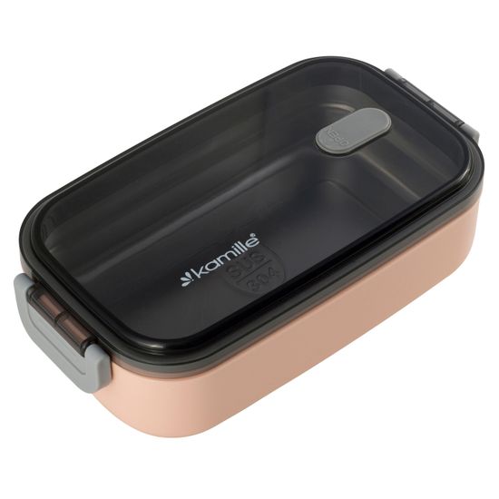 Ланч бокс 700 мл. Kamille KM 2133 (пластик, нержавеющая сталь)