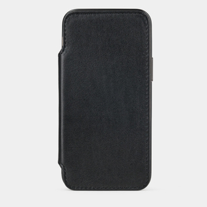 Чехол кожаный Benoit для iPhone 12 Mini черного цвета