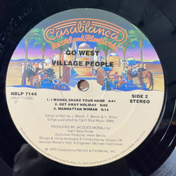 Винтажная виниловая пластинка LP Village People Go West (USA 1979) (Poster)
