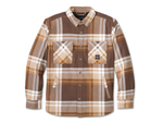 Рубашка Men's In Between The Line Shirt Jacket Brown Harley-Davidson