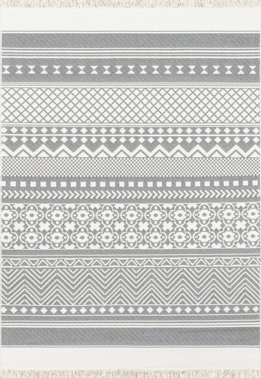 Двусторонний безворсовый ковер Arya AR 07 Grey (120*180 см)
