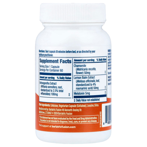 Bariatric Fusion, Поддержка сна`` 60 капсул