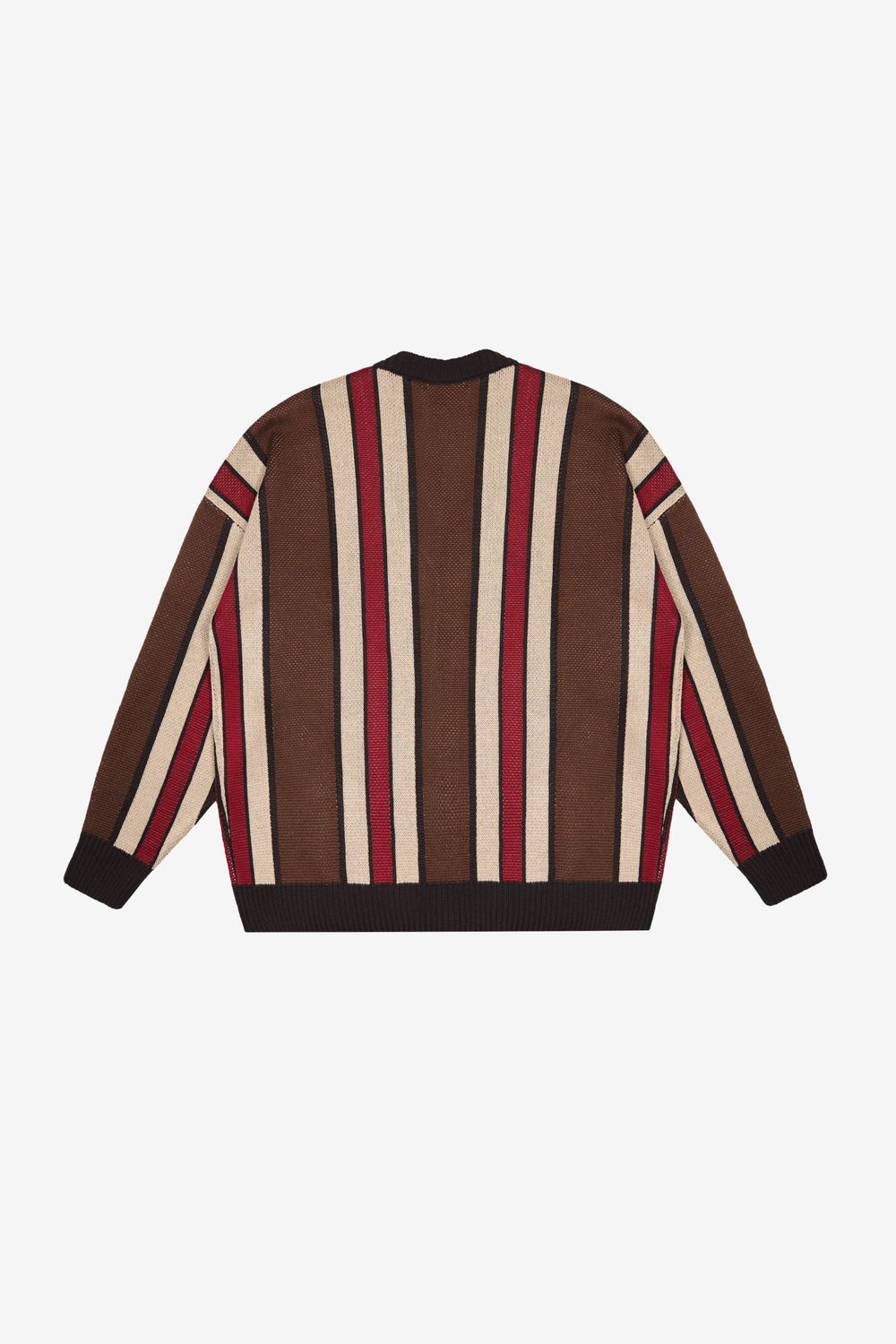 Кардиган Ruff Global Shadow Stripes коричневый