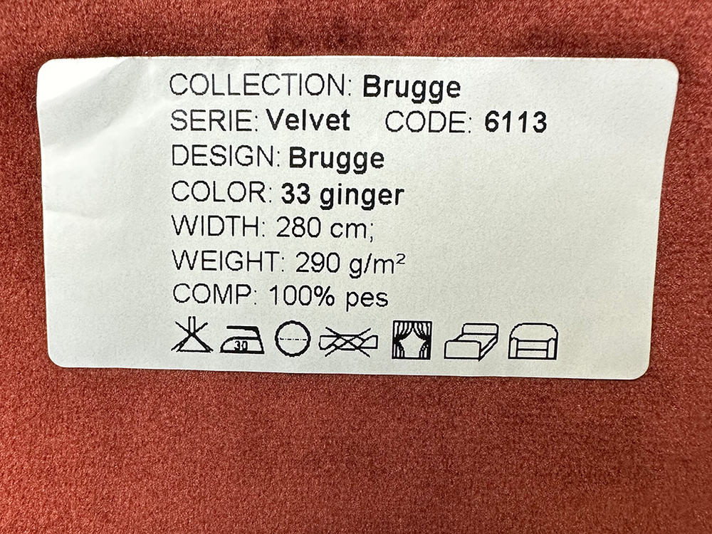 Бархат Brugge ginger (Брюгге джинжер) 33