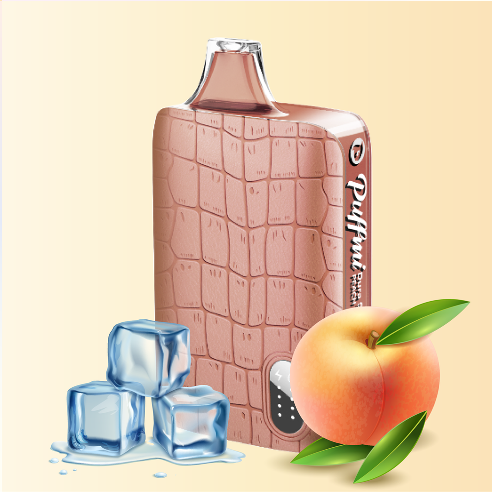 Puffmi Dura Peach ice (Персик-лёд) 9000 затяжек 20мг Hard (2% Hard)