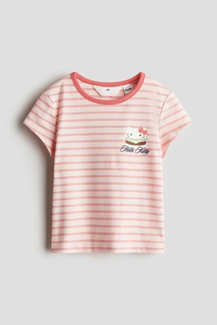 H&M Футболка с принтом, розовый