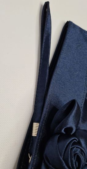 Сумочка вечерняя темно-синяя