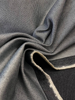 Джинса (деним) хлопок с шелком Solbiati x Loro Piana темно-синяя