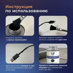 Изолента, жидкая изолента герметик, 118 мл, Черная
