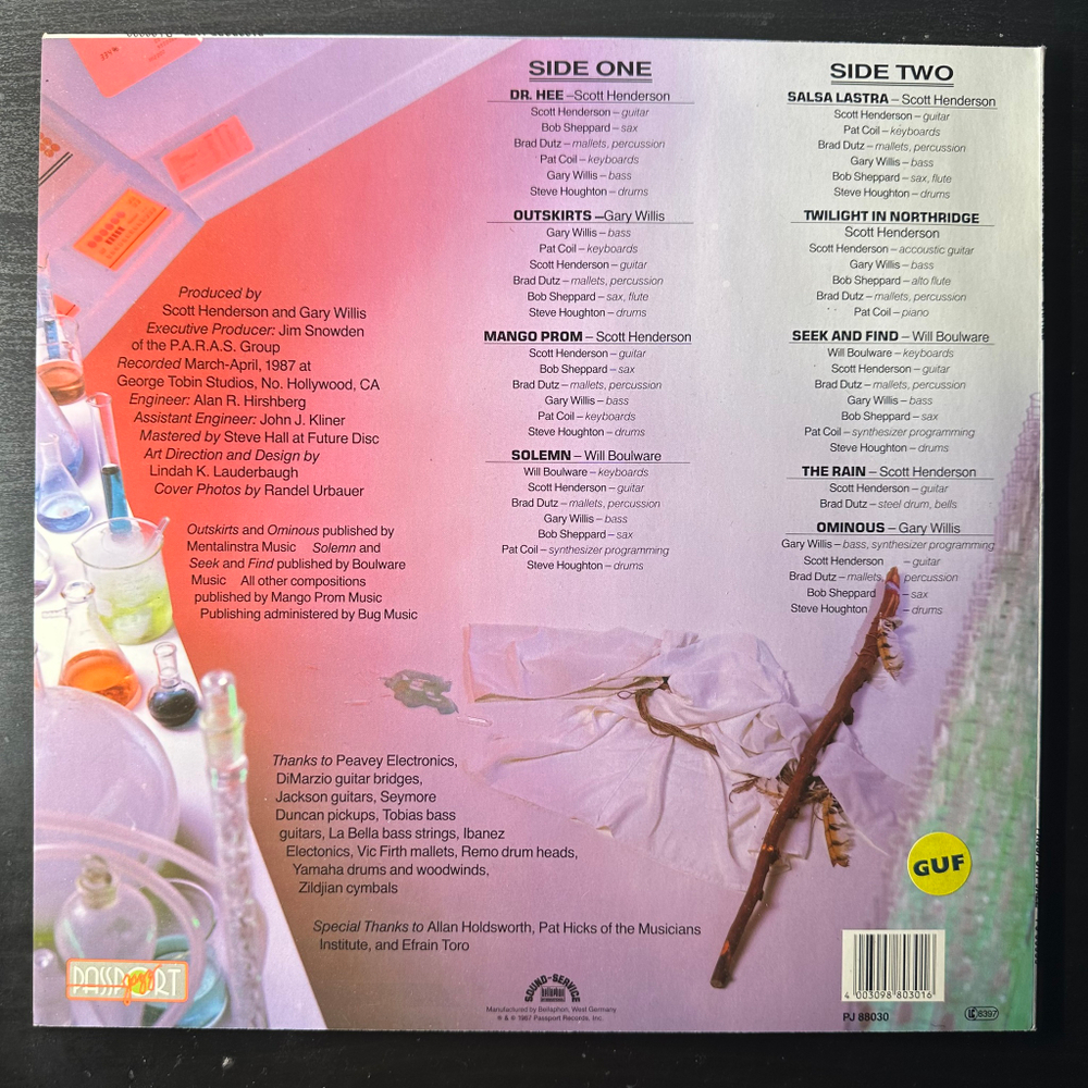 Tribal Tech, Scott Henderson – Dr. Hee (Германия 1984г.)
