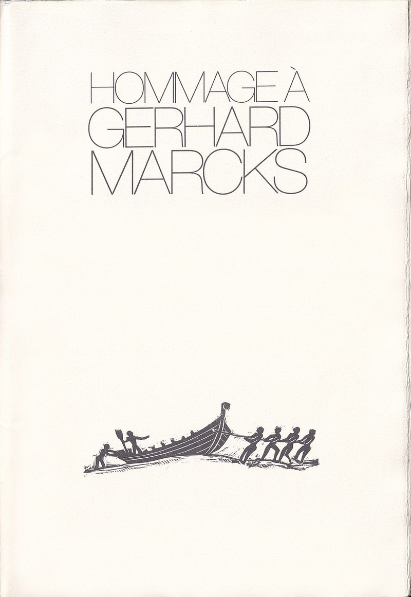 Оммаж Герхарду Марксу. Литографированное издание. Иллюстрации Генри Мура