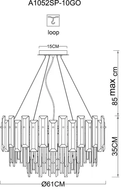 Подвесная люстра Arte Lamp