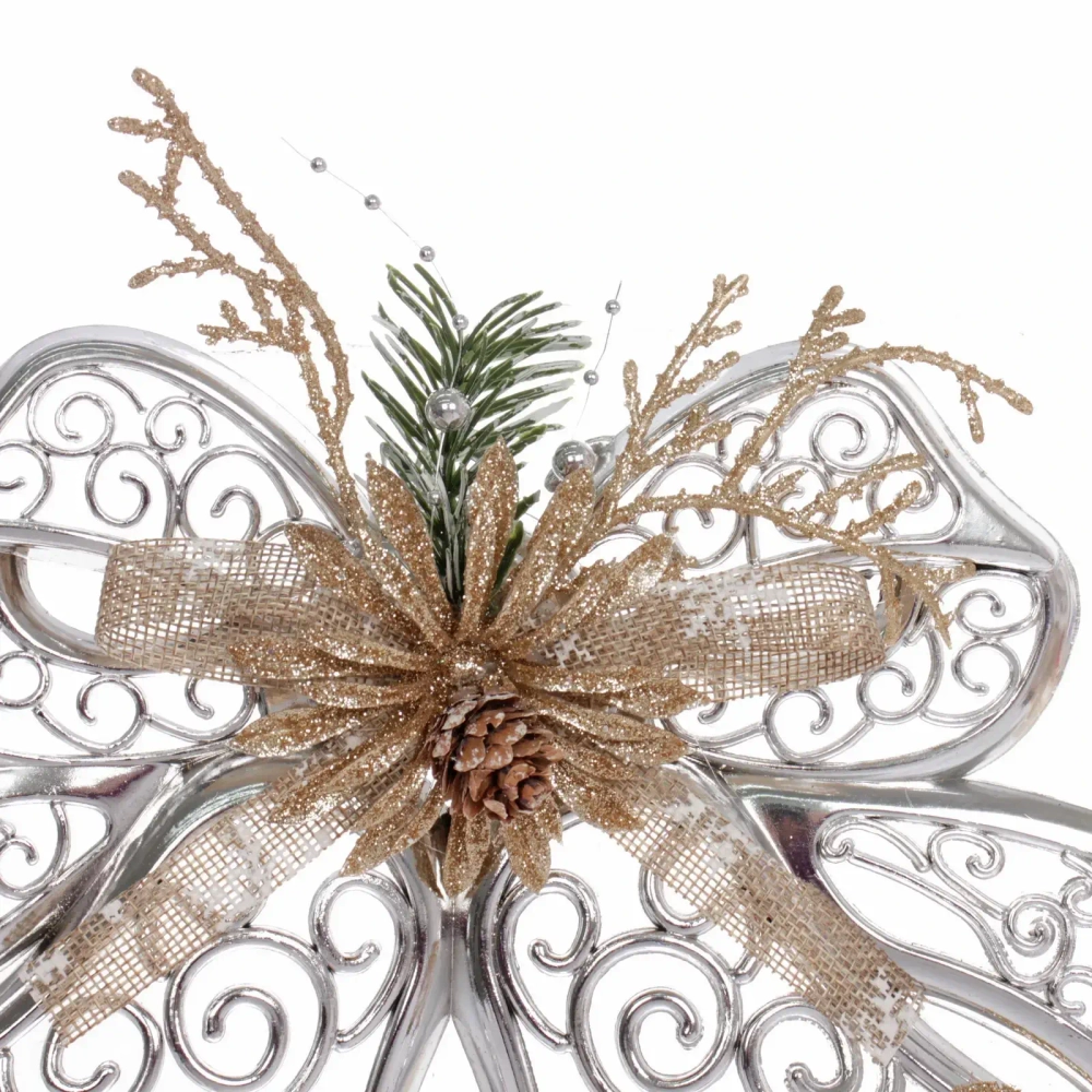 Украшение новогоднее «Лесное чудо» 27*20 см, Серебро