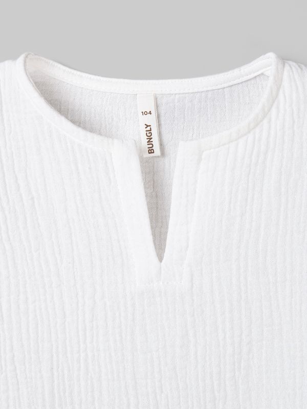 Рубашка муслиновая без рукавов 