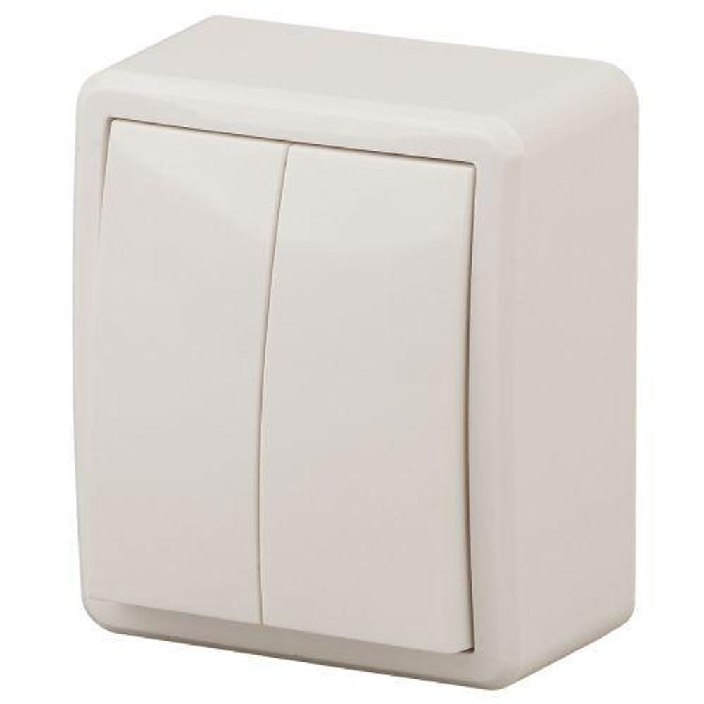 Выключатель 2-кл. ОП Эра Эксперт 10А IP20 11-1205-02 250В 10AX с подсветкой сл. кость Эра Б0020667