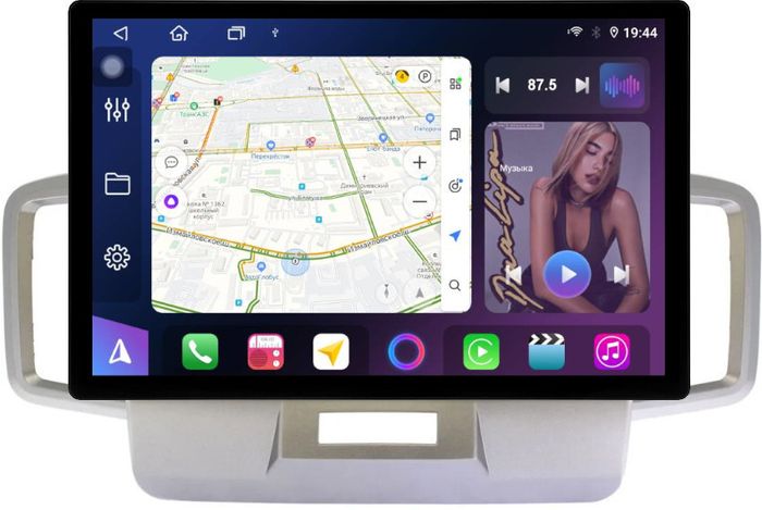 Магнитола для Honda Freed 1, Freed Spike 2008-2016 (планшет сверху) - FarCar BX877 монитор 13" 2K QLED на Android 13, Быстрая, CarPlay, 4G SIM-слот