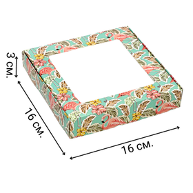 Коробочка для печенья «РАЙ», 16 х 16 х 3 см