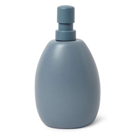 Диспенсер для мыла с подставкой для губки joey, 590 мл, серо-голубой