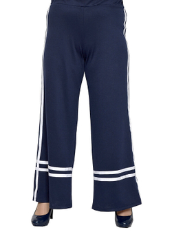 Брюки клёш Белая полоса