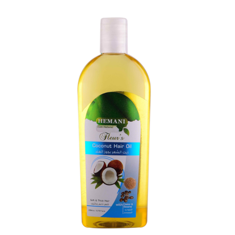 Hemani Coconut Hair Oil, Масло Кокосовое для волос, 200 мл.
