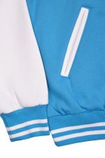 Бомбер бирюзовый фото рукав