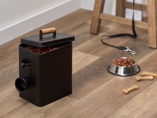 Банка для хранения универсальная irmel, 6,2 л, с ложкой, графит