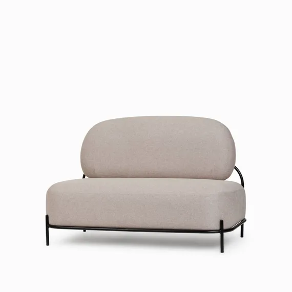 Двухместный диван Pawai 125 см, бежевый