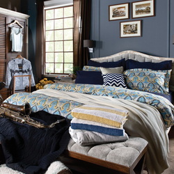 Пододеяльник 200x220 Casual Avenue Portofino голубой Турция детали