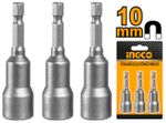 Бита 1/4 " с торцевой головкой магнитная 10х65 мм. 3 шт. INGCO AMN1031
