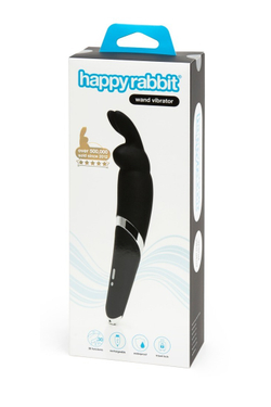 Happy Rabbit - Вибратор перезаряжаемый, черный