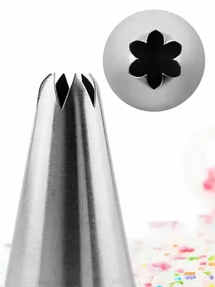 Насадка кондитерская Закрытая звезда 8 мм цельнотянутая, CGPro Bakery.