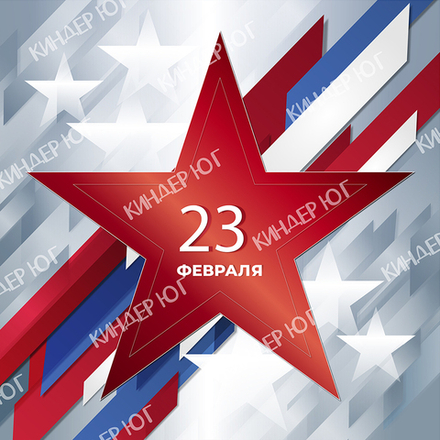 Баннер "23 февраля" арт. Б16-5